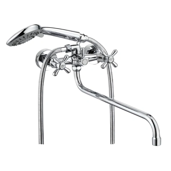 Смеситель для ванны V12-01-4-1 излив 40 см ViEiR (крест)