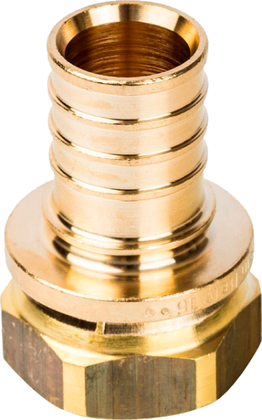 Переходник с нак. гайкой 25x3/4" STOUT для сшитого п/э