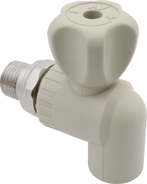 Кран полипр. шаровой радиаторный угловой (FV-plast)