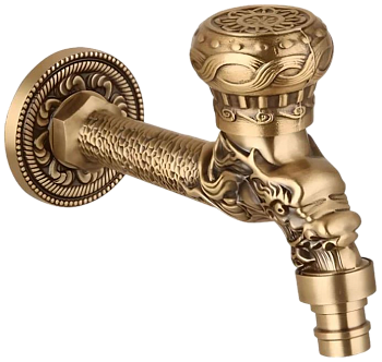 Кран с носиком (длинный) декор/бронза ViEiR