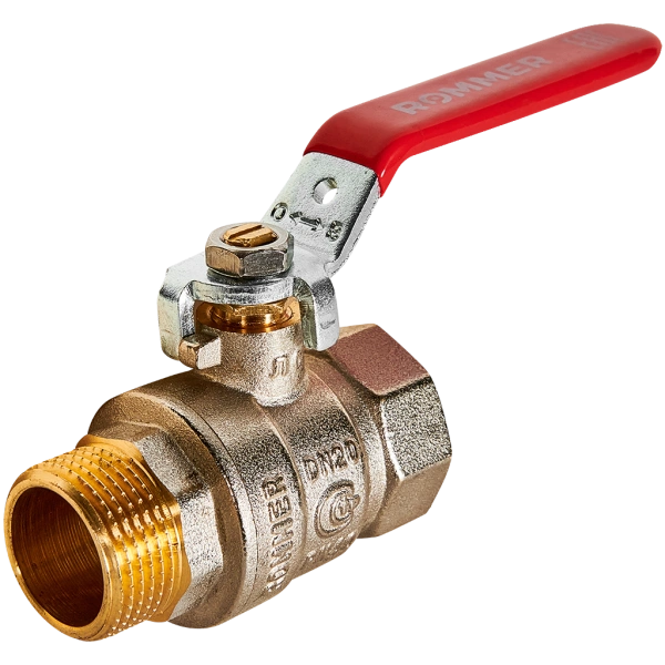 Кран шаровой, ВР/НР, ручка рычаг 3/4" ROMMER ГОСТ