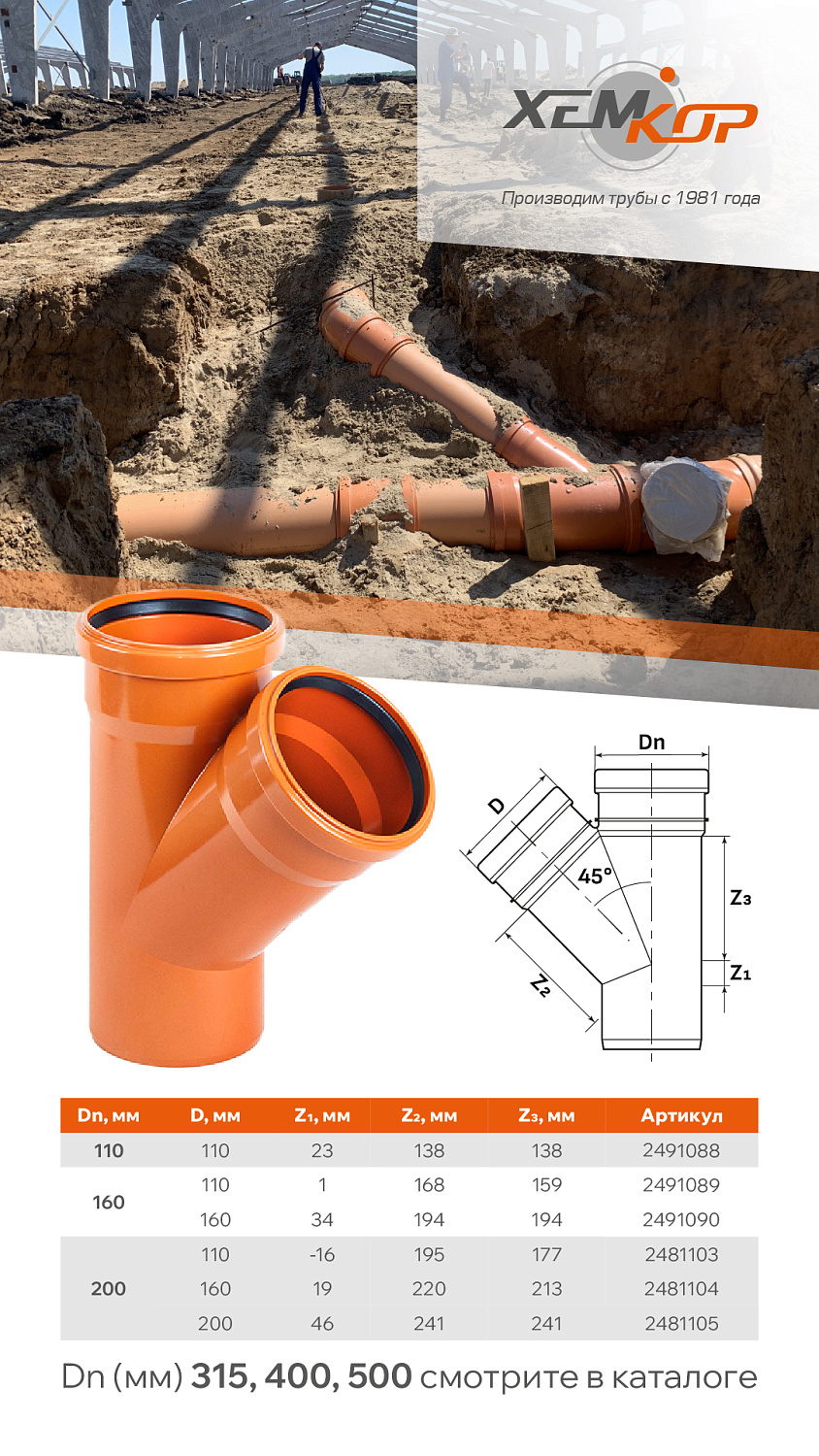 Канализация Хемкор